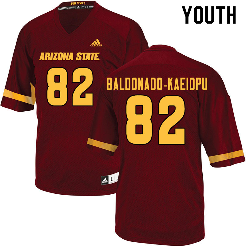 Youth #82 Tyerell Baldonado-Kaeiopu Arizona State Sun Devils College Football Jerseys Sale-Maroon - Click Image to Close